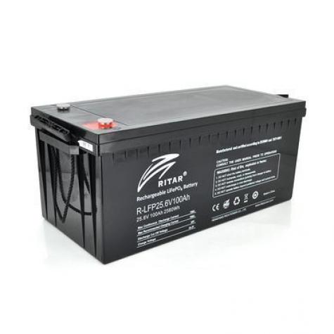 Аккумуляторная батарея Ritar LiFePO4 25,6V 100Ah 2560Wh ( 522 х 240 х 219 (224) ) Q1 фото 1