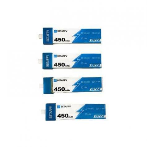 Аккумулятор BetaFPV BT2.0 450mAh 1S 30C (4 шт.) фото 1