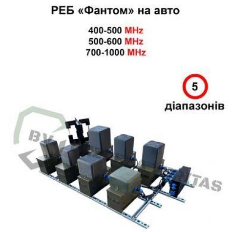 Купольный РЭБ на авто «Фантом» на 5 диапазона (400-1000МГц) фото 1
