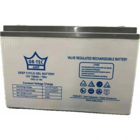 Аккумулятор гелевый для ИБП OR-TEC GEL 12V 100Ah фото 1