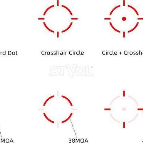Прицел коллиматорный Vector Optics Frenzy Plus 1x18x20 Enclosed SOL Multi Reticle VOD footprint фото 2