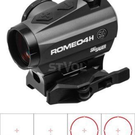 Прибор коллиматорный SIG Optics ROMEO4H RD, BALLISTIC CIRCLE QUADPLE, 0.5 MOA ADJ, GRAPHITE фото 1
