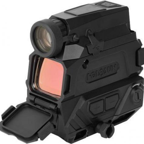 Коллиматорный прицел Holosun DRS-NV с ночным видением точка 2 MOA + круг 65 МОА (красный) фото 4