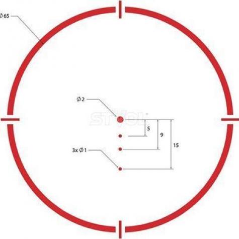 Прибор коллиматорный Sig Optics ROMEO8H BALLISTIC CIRCLE DOT, 0.5 MOA ADJ, BLACK фото 4