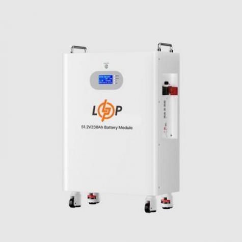 Аккумулятор LP LiFePO4 51,2V - 230 Ah (11776Wh) (Smart BMS 200A) с LCD AB RS485/CAN фото 1