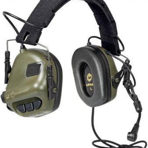 Активные наушники Earmor M32X Mod4 Green с микрофоном (совместимы с ARC Rail ) фото 1