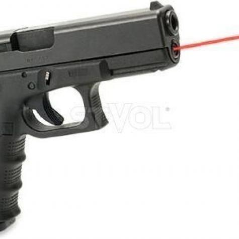 Лазерный целеуказатель интегрированный под Glock 19 Gen 4 (красный) фото 1