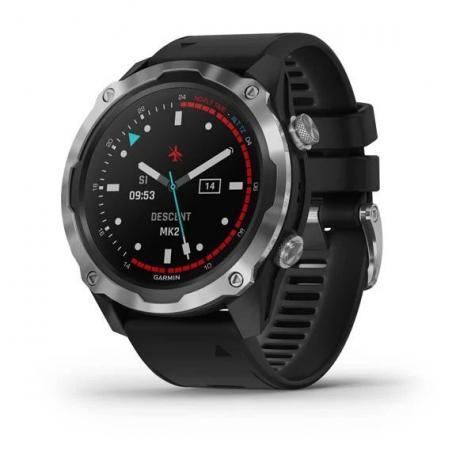 Garmin DESCENT MK2 стальные с черным ремешком фото 1