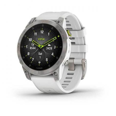 Garmin EPIX (Gen 2) Sapphire титановый белый фото 1