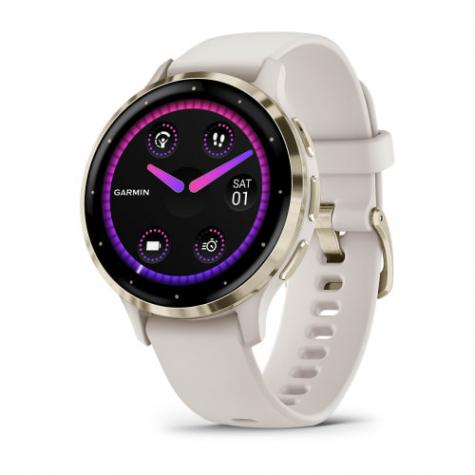 Garmin VENU 3S цвета слоновой кости с золотистым безелем фото 1