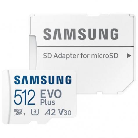 Карта памяти microSDXC UHS-I U3 Samsung EVO PLUS 512 ГБ фото 1