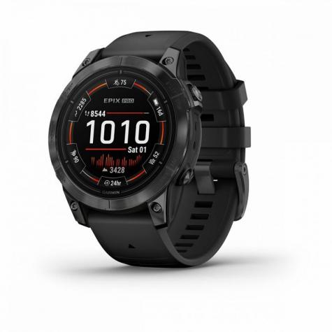Умные часы Garmin EPIX PRO (Gen 2) Standard Edition 47 мм, серый, черный ремешок фото 1
