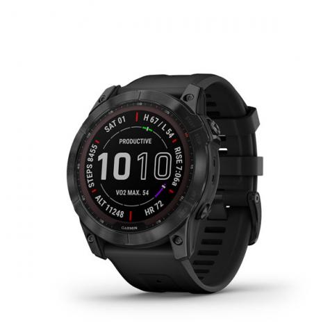 Умные часы Garmin Fenix 7X Sapphire Solar TITAN Carbon Gray DLC фото 1