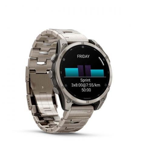 Умные часы Garmin Fenix 8, 47 мм, AMOLED, Sapphire bare Titanium, graphite with titanium band plus graphite silicone band фото 3