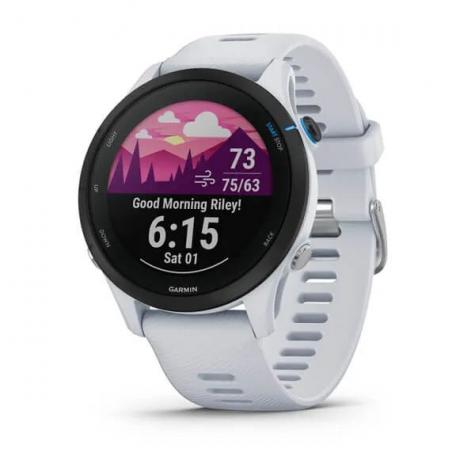 Умные часы Garmin FORERUNNER 255 Music с белым ремешком фото 1