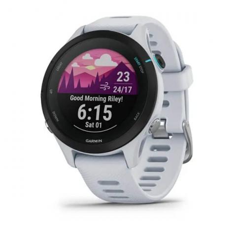 Умные часы Garmin FORERUNNER 255S Music с белым ремешком фото 1