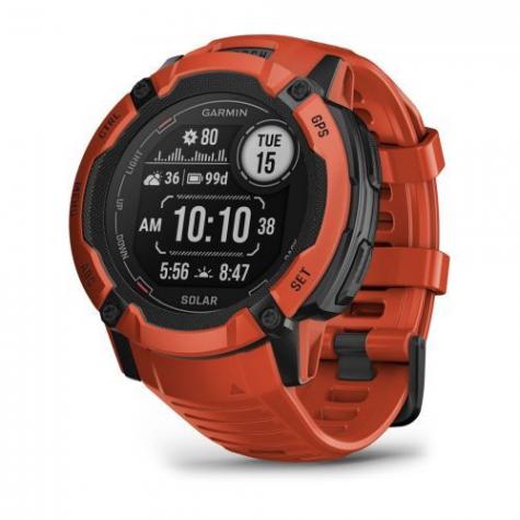 Умные часы Garmin INSTINCT 2X Solar красный фото 1
