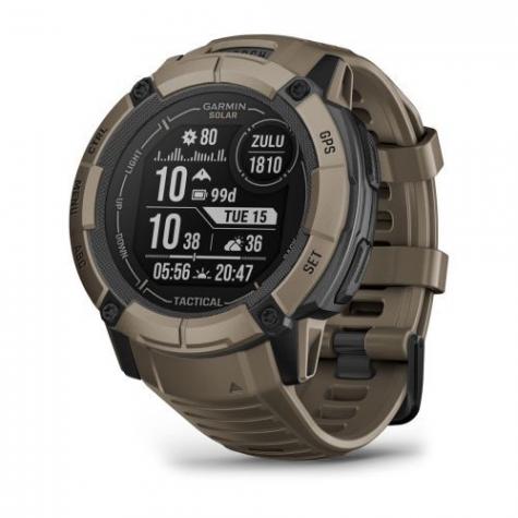 Умные часы Garmin INSTINCT 2X Solar Tactical Edition, коричневый фото 1