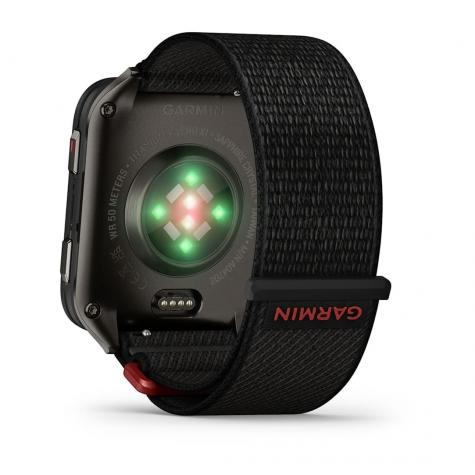 Умные часы Garmin Venu X1 черный с титановой задней крышкой и черным нейлоновым ремешком фото 5