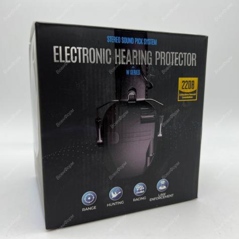 Тактические складные активные наушники ELECTRONIC HEARING PROTECTOR SERIES W1 GREEN фото 3