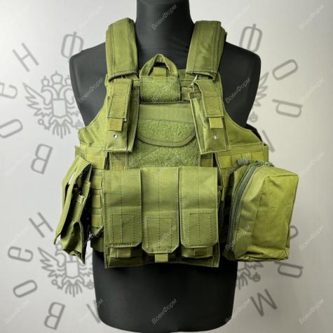 Тактический разгрузочный плитник с подсумками Tactical Molle Plate Carrier фото 1