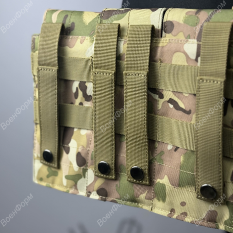 Подсумок тактический закрытый на 3 магазина АК | АК 74 | АКМ с Molle фото 2