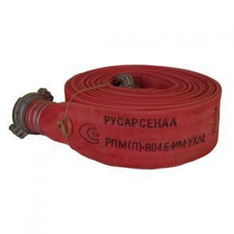 Рукав пожарный Типа Латекс РПМ(П)-80-1,6-М-УХЛ1 (20+-1м) с ГР-80 фото 1