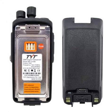 TYT MD-UV390 DMR 10Вт, AES256, Type-C фото 2