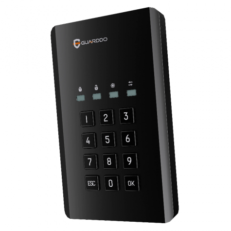 Внешний диск с шифрованием и пин-кодом GuardDo HDD 1 Тб фото 1
