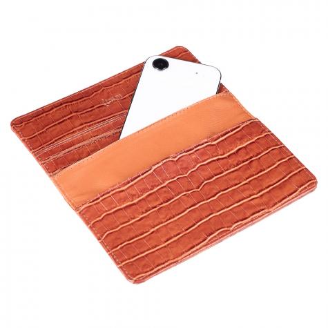 Чехол портмоне фарадея для телефона Faraday Bag PS2 Copper Croc фото 4