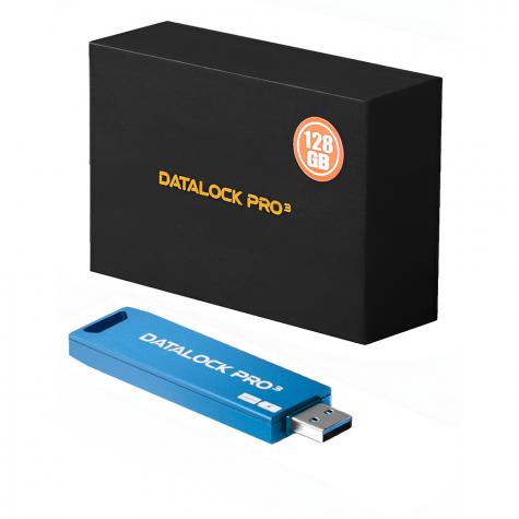 Флешка с пин кодом DataLock PRO3 Blue 64 Gb USB 3.0 фото 3