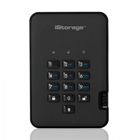 Внешний диск с аппаратным шифрованием iStorage DiskAshur2 SSD 256Gb фото 1
