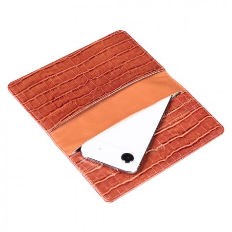 Чехол портмоне фарадея для телефона Faraday Bag PS2 Copper Croc фото 5