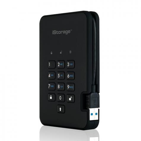 Внешний диск с аппаратным шифрованием iStorage DiskAshur2 SSD 1000Gb фото 3
