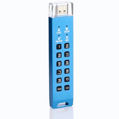 Флешка с аппаратным шифрованием DataLock PRO4 Blue 256 Gb USB 3.2 фото 2