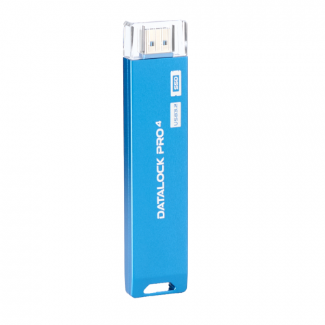 Флешка с аппаратным шифрованием DataLock PRO4 Blue 256 Gb USB 3.2 фото 1