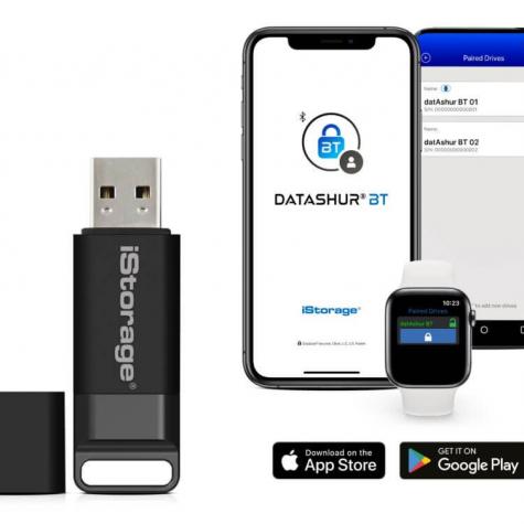 Флешка с защитой iStorage DatAshur BT 128GB фото 2