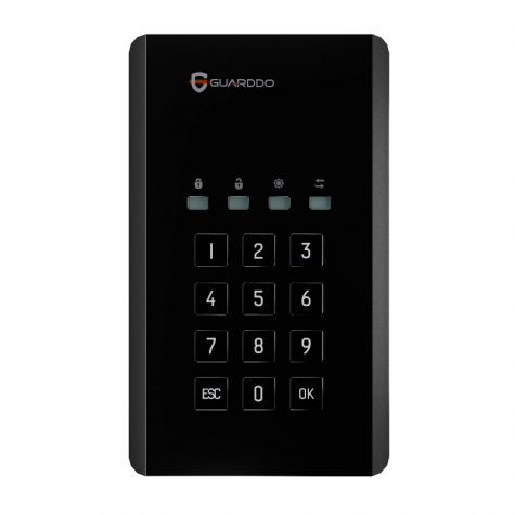 Внешний диск с шифрованием и пин-кодом GuardDo HDD 1 Тб фото 2