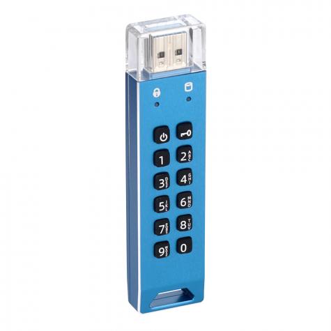 Флешка с пин кодом DataLock PRO3 Blue 64 Gb USB 3.0 фото 1