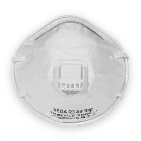 Респиратор VEGA R3 Air flap (FFP3) с клапаном (10 шт) фото 1