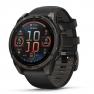 Умные часы Garmin Fenix 8, 47 мм, AMOLED, Sapphire Carbon Gray DLC Titanium with Black/Pebble Gray Silicone Band фото навигации 1