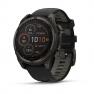 Умные часы Garmin Fenix 8, 47 мм, Solar, Sapphire carbon gray DLC titanium with black/pebble gray silicone фото навигации 1