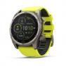 Умные часы Garmin Fenix 8, 51 мм, Solar, Sapphire Titanium with AMP yellow/graphite silicone band фото навигации 1