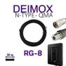 Кабель Alientech DEIMOX 30 м RG-8 N-Type - QMA (2 провода) фото навигации 1