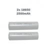 АКБ 18650 2500 mAh для очков и для пульта (2 шт) фото навигации 1