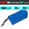 Аккумуляторная сборка 8S3P EVE INR21700-50E: 15000 mAh, 45A, 29.6V / Емкая батарейная сборка 8S3P EVE фото навигации 1