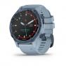 Garmin DESCENT MK2S голубой корпус c силиконовым ремешком цвета морской пены фото навигации 1