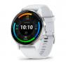 Garmin  VENU 3 белые с серебристым безелем фото навигации 1