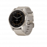 Умные часы FENIX 7S PRO Sapphire Solar золотистый корпус с кожаным ремешком цвета известняка фото навигации 1