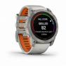 Умные часы FENIX 7X PRO Sapphire Solar Edition Титановый корпус с дымчато-серым оранжевым ремешком фото навигации 1